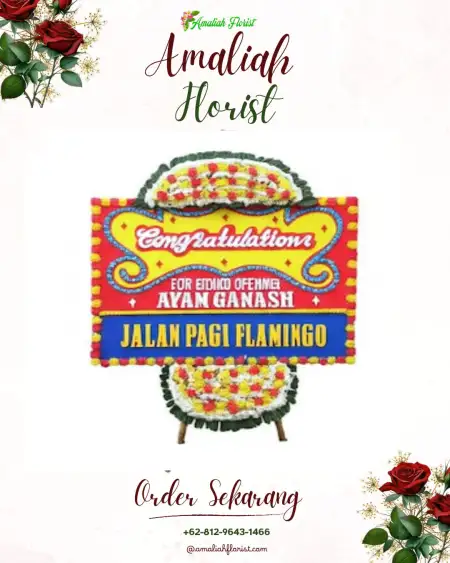 Sewa Papan Bunga Radiant Center Ciputat